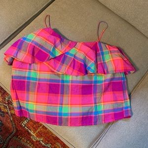 Madris Plaid Tank Top
